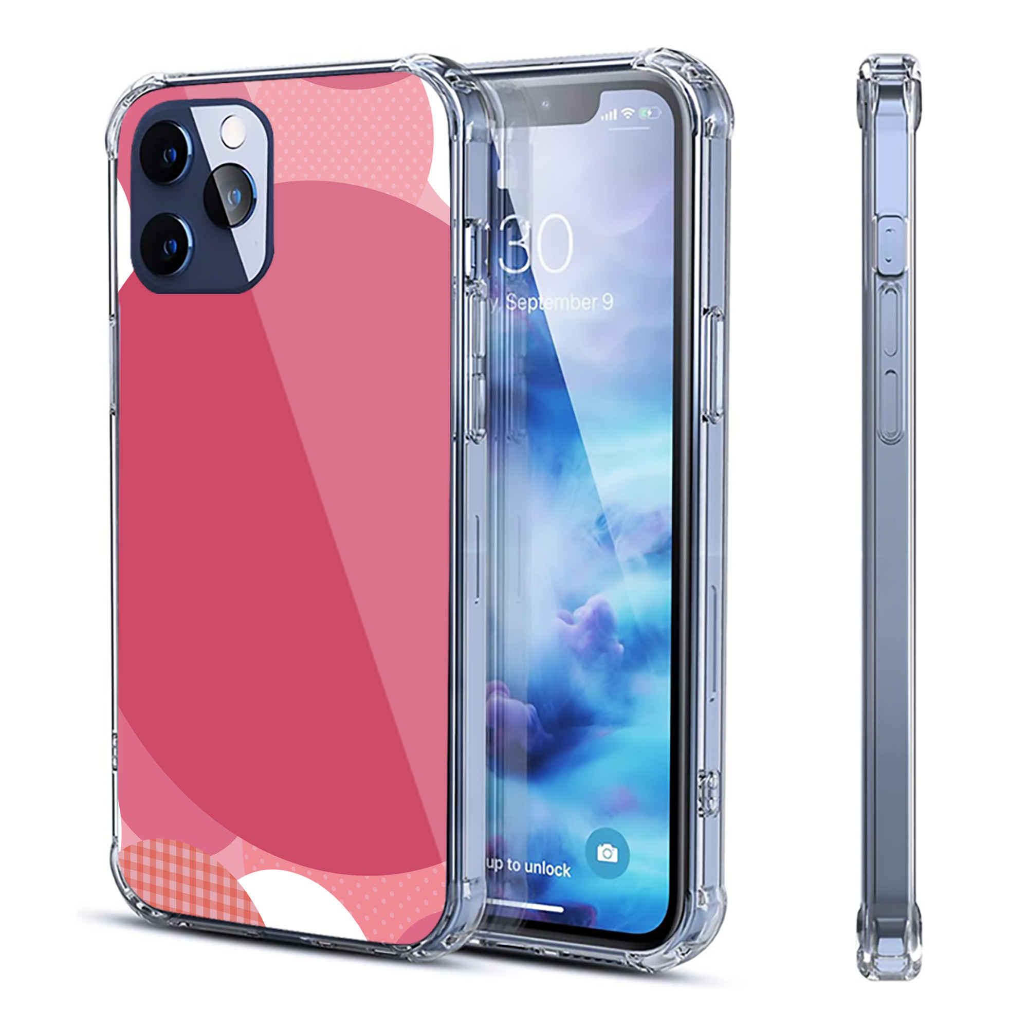（画像用） Hello Kitty ハローキティ 【iPhone 12シリーズ対応】透明スマホケース（クリアソフトケース）
